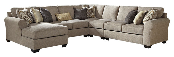 Pantomine Benchcraft 5-Piece Sectional with Chaise