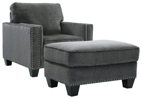 Gavril Benchcraft 2-Piece Chair and Ottoman Set