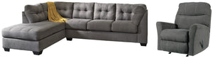 Maier Benchcraft 3-Piece Living Room Set with 2-Piece Sleeper Sectional