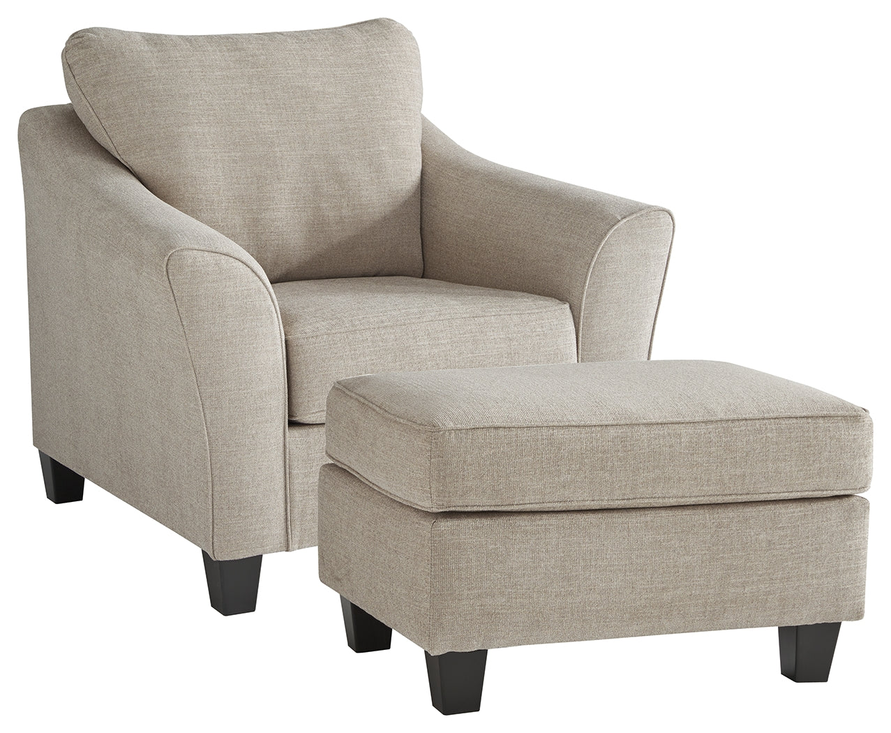 Abney Benchcraft 2-Piece Chair and Ottoman Set