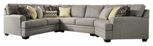 Cresson Benchcraft 4-Piece Sectional with Cuddler