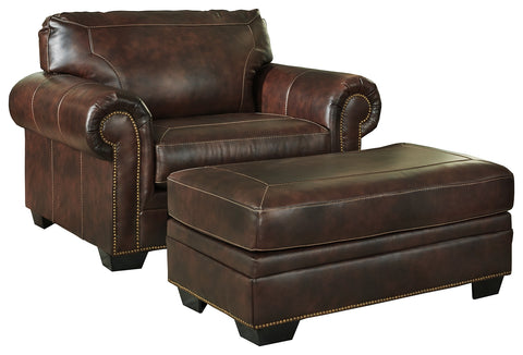Roleson Signature Design 2-Piece Chair with Ottoman