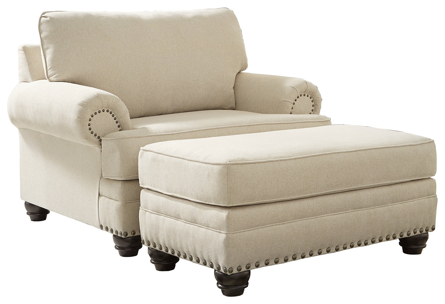 Harrietson Signature Design 2-Piece Chair with Ottoman