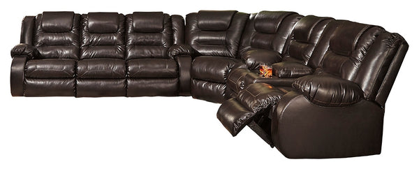 Vacherie Signature Design by Ashley 3-Piece Reclining Sectional
