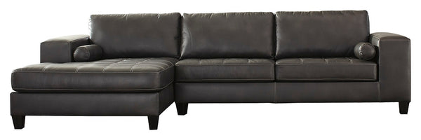 Nokomis Signature Design by Ashley 2-Piece Sectional with Chaise