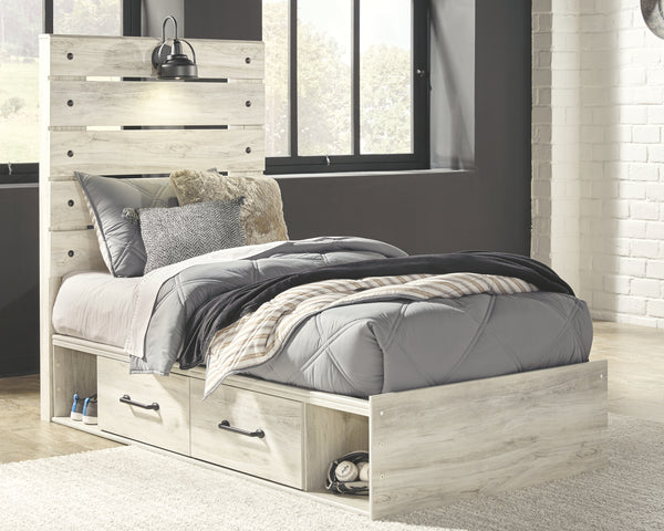 Signature Design by Ashley Cambeck Twin Panel Bed with 4 Storage Drawers