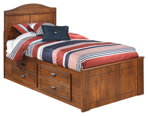 Signature Design by Ashley Barchan Twin Panel Bed with 4 Storage Drawers