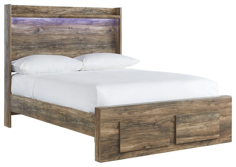 Signature Design by Ashley Rusthaven Full Panel Bed with 2 Storage Drawers