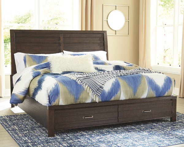 Signature Design by Ashley Darbry Queen Panel Bed with 2 Storage Drawers