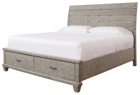 Benchcraft Naydell King Panel Bed with 2 Storage Drawers