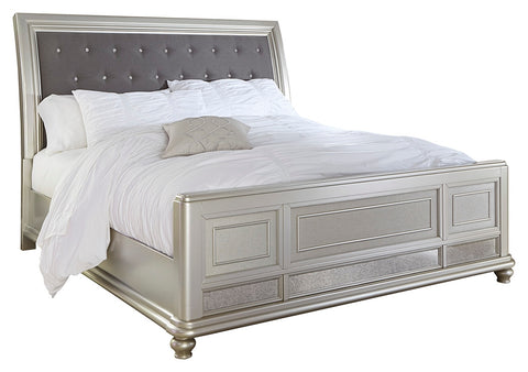 Signature Design by Ashley Coralayne Queen Upholstered Sleigh Bed