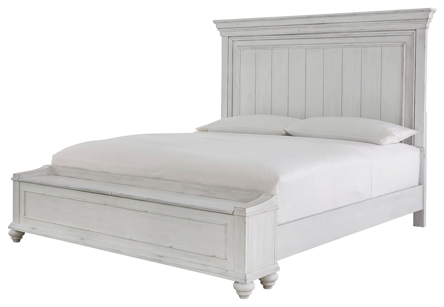 Benchcraft Kanwyn California King Panel Bed with Storage Bench