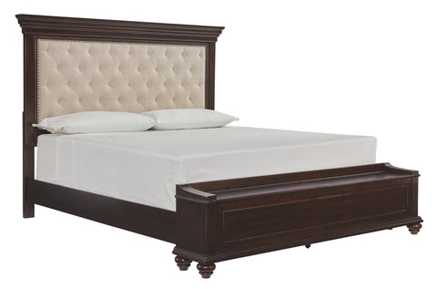 Signature Design by Ashley Brynhurst California King Upholstered Bed with Storage Bench