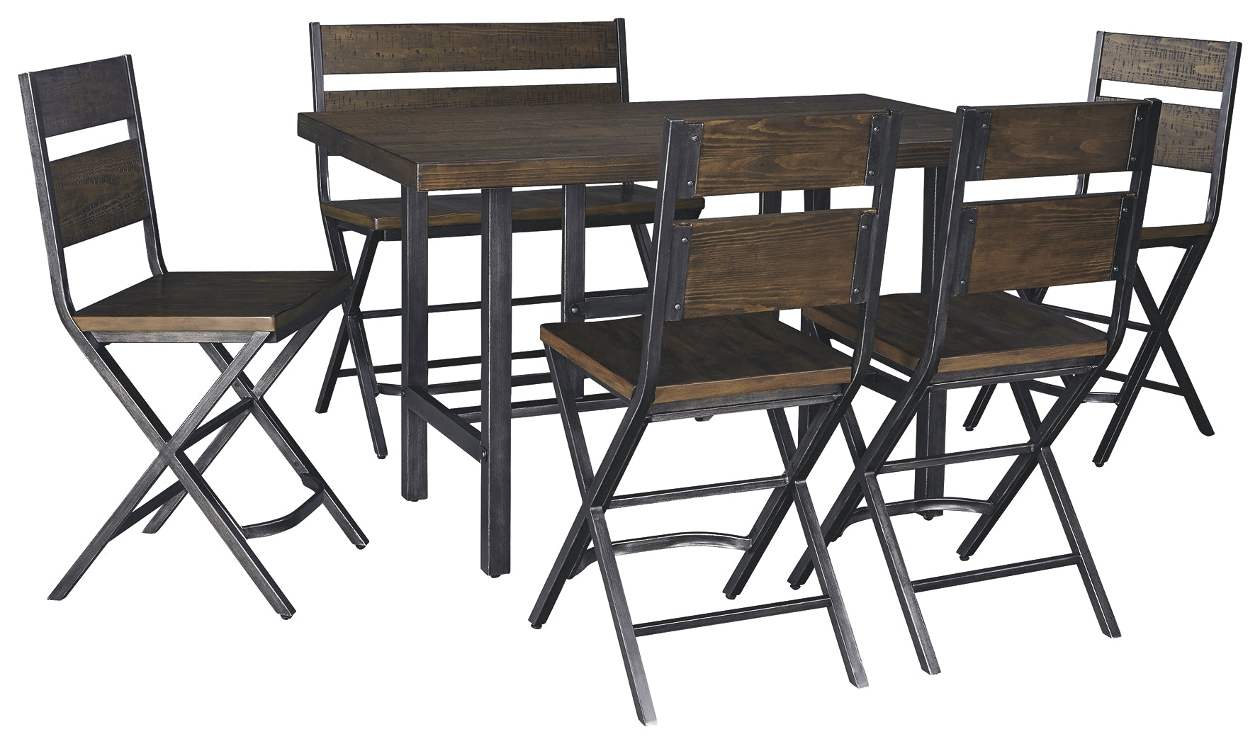 Kavara Signature Design Counter Height 6-Piece Dining Room Set