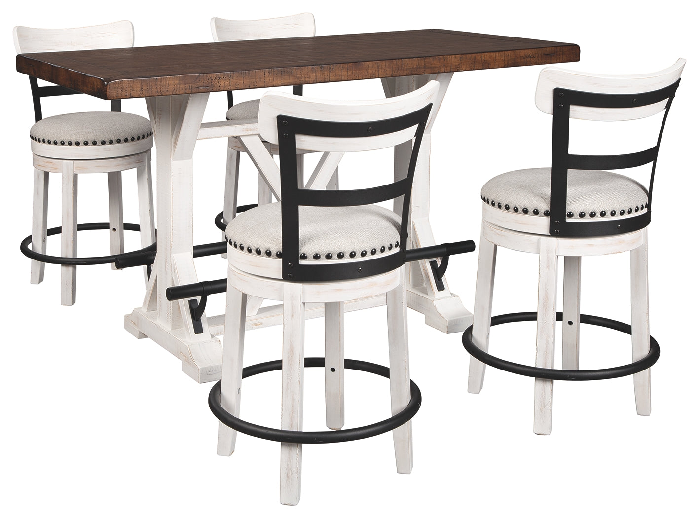 Valebeck Signature Design Counter Height 5-Piece Dining Room Set
