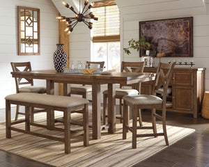 Moriville Signature Design 7-Piece Dining Room Set