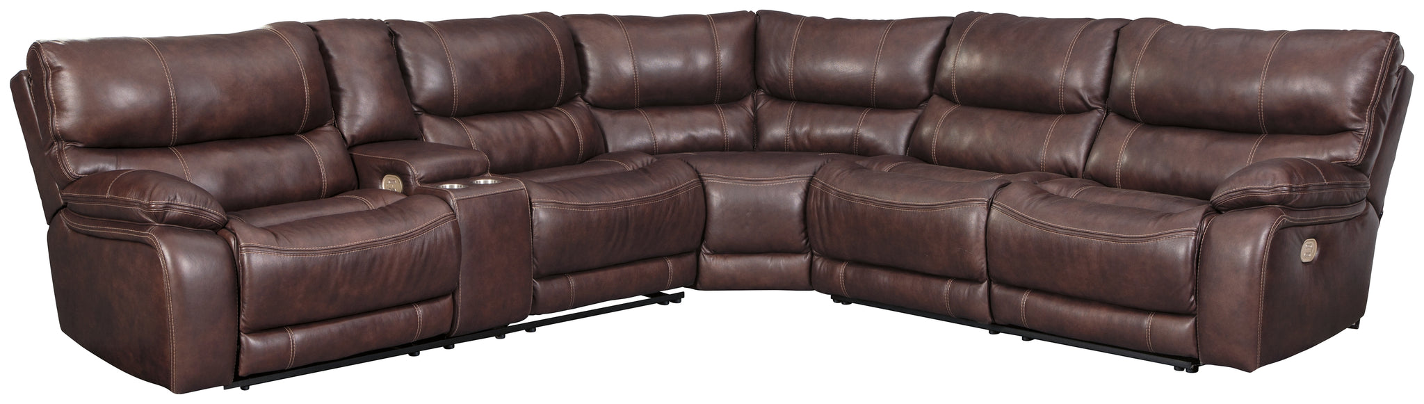 Muirfield Benchcraft 3-Piece Power Reclining Sectional